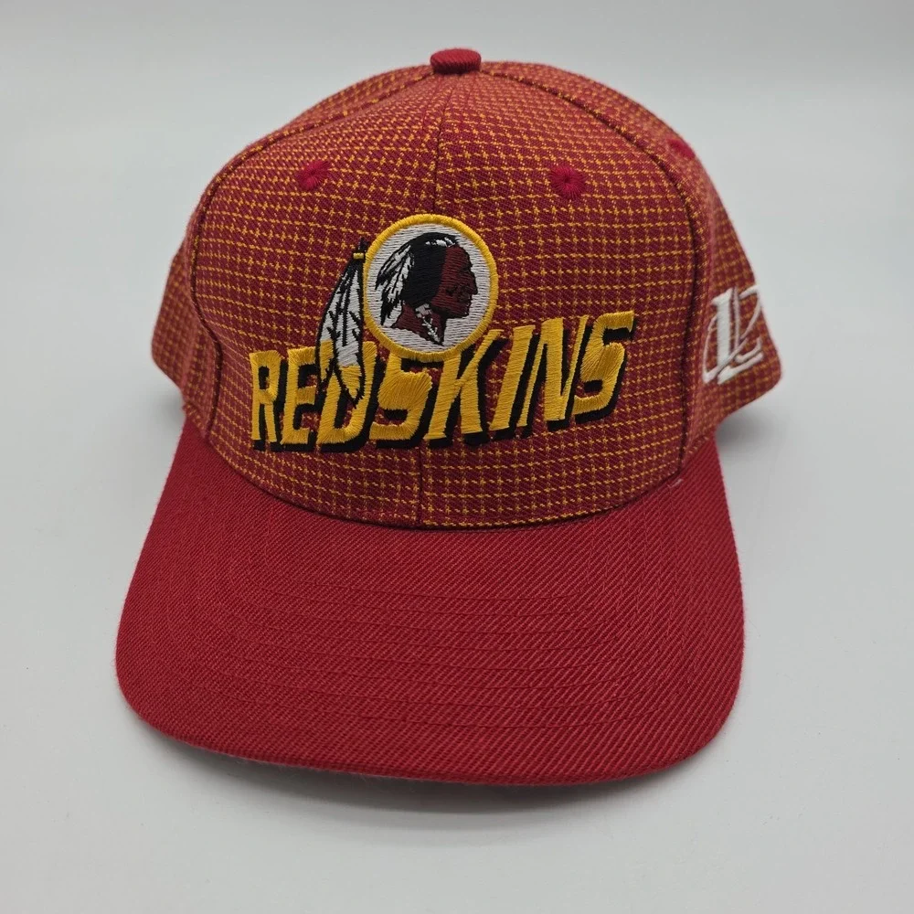 Vtg Washington Redskins Football Team Hat NFL Pro Line Logo Athletic Adj Red Cap